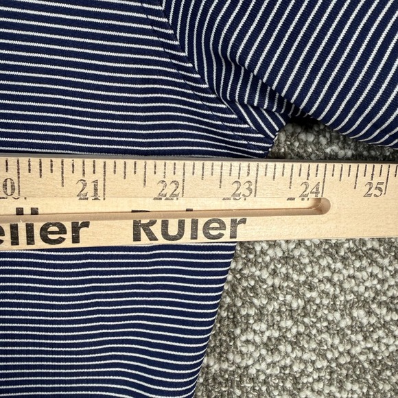 Masters Tech Pullover Mens Medium Navy White Stripe 1/4 Zip Golf Long Sleeve PGA - Picture 5 of 7